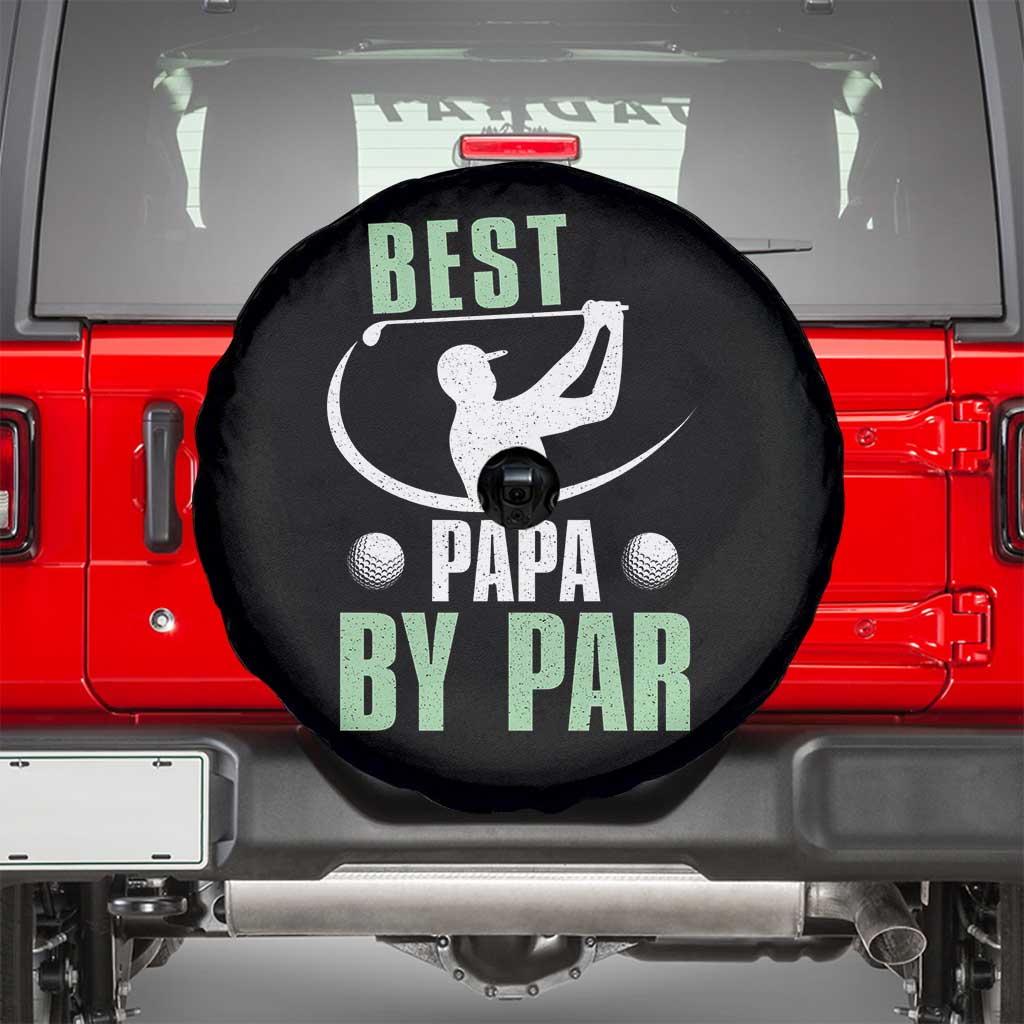 Golf Dad Spare Tire Cover Best Papa By Par Funny Golfer Fathers Day Gifts