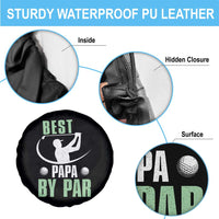 Golf Dad Spare Tire Cover Best Papa By Par Funny Golfer Fathers Day Gifts