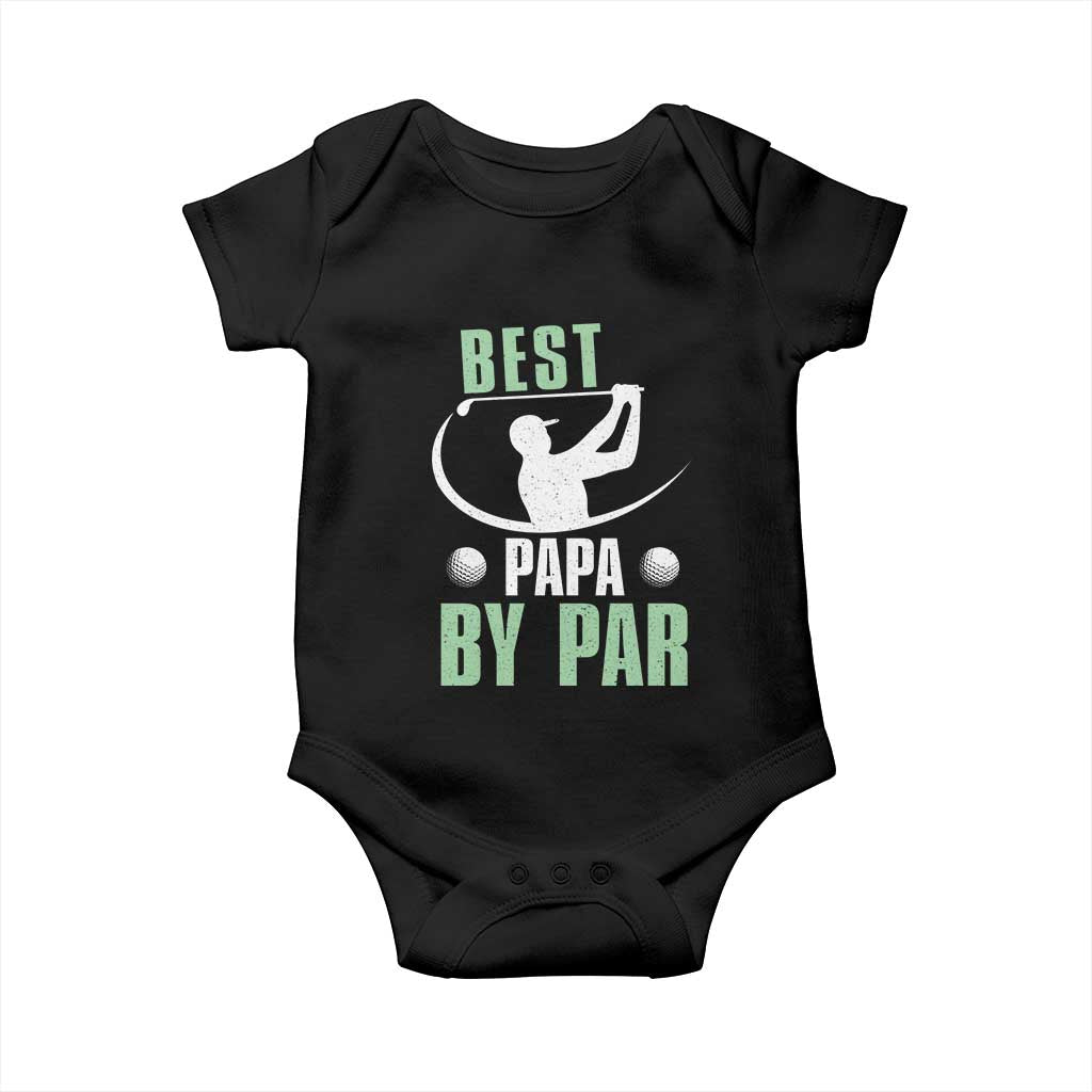 Golf Dad Baby Onesie Best Papa By Par Funny Golfer Fathers Day Gifts