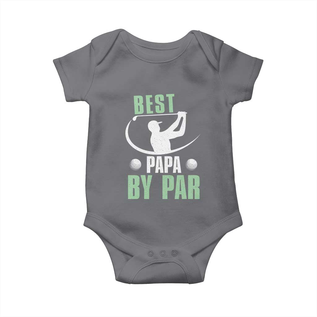 Golf Dad Baby Onesie Best Papa By Par Funny Golfer Fathers Day Gifts