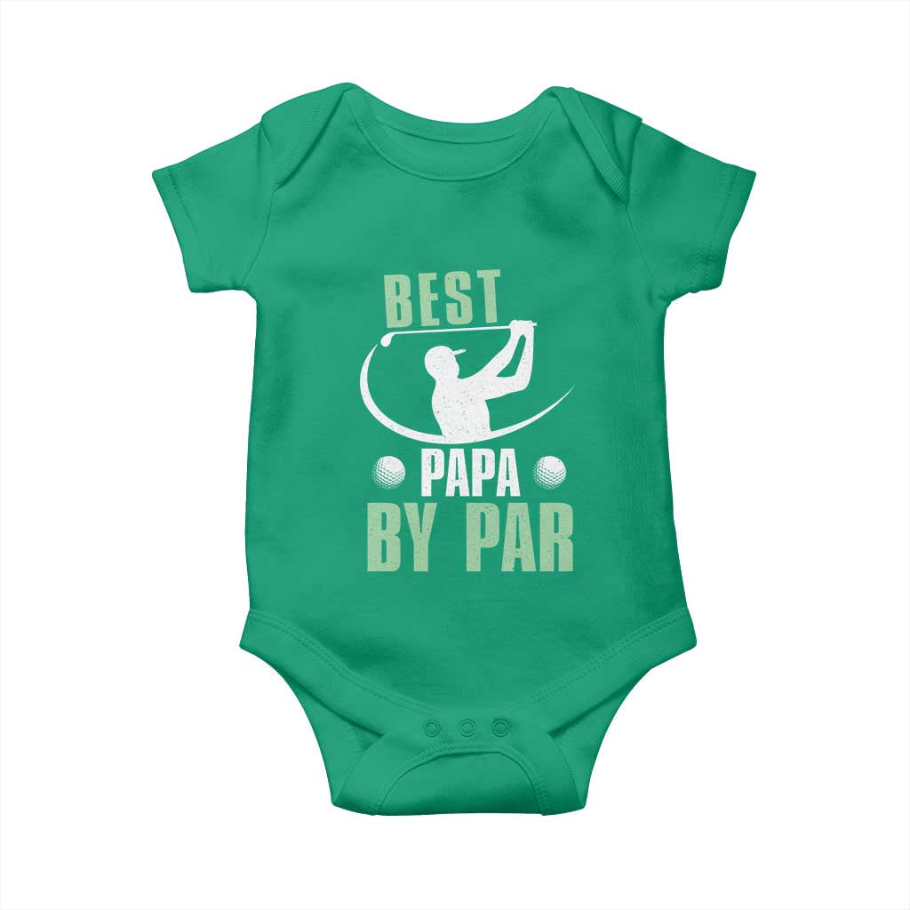 Golf Dad Baby Onesie Best Papa By Par Funny Golfer Fathers Day Gifts
