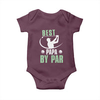 Golf Dad Baby Onesie Best Papa By Par Funny Golfer Fathers Day Gifts