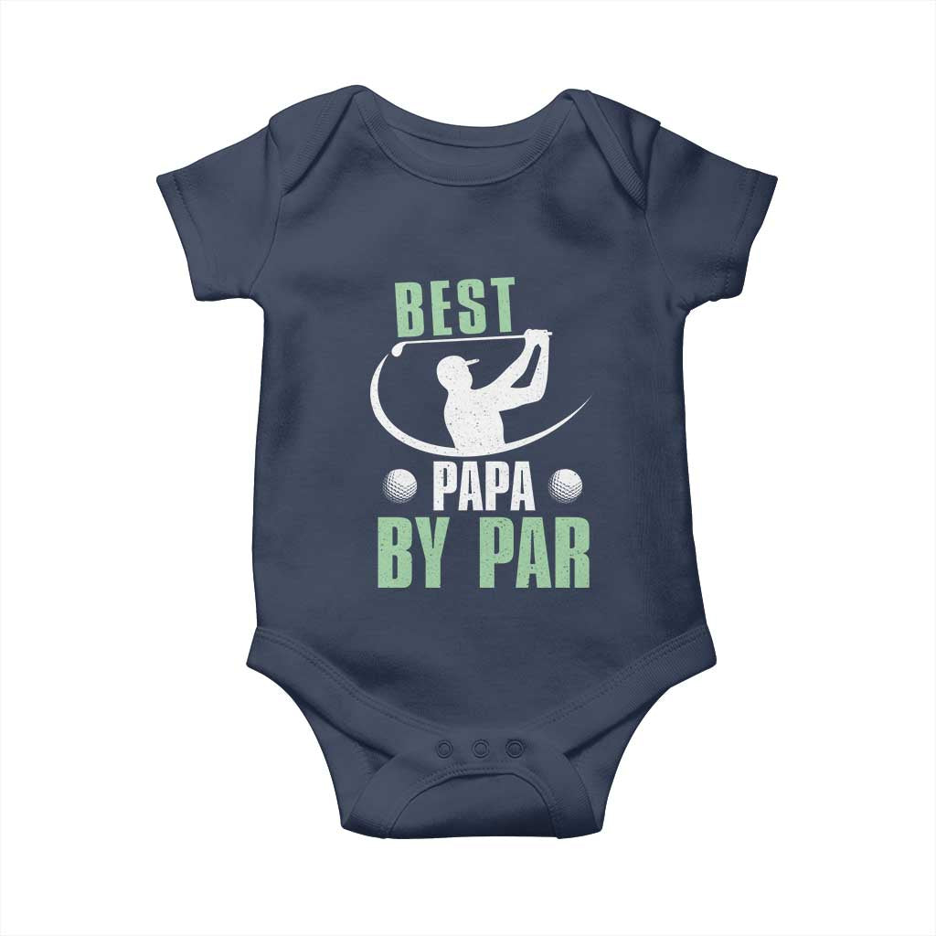 Golf Dad Baby Onesie Best Papa By Par Funny Golfer Fathers Day Gifts