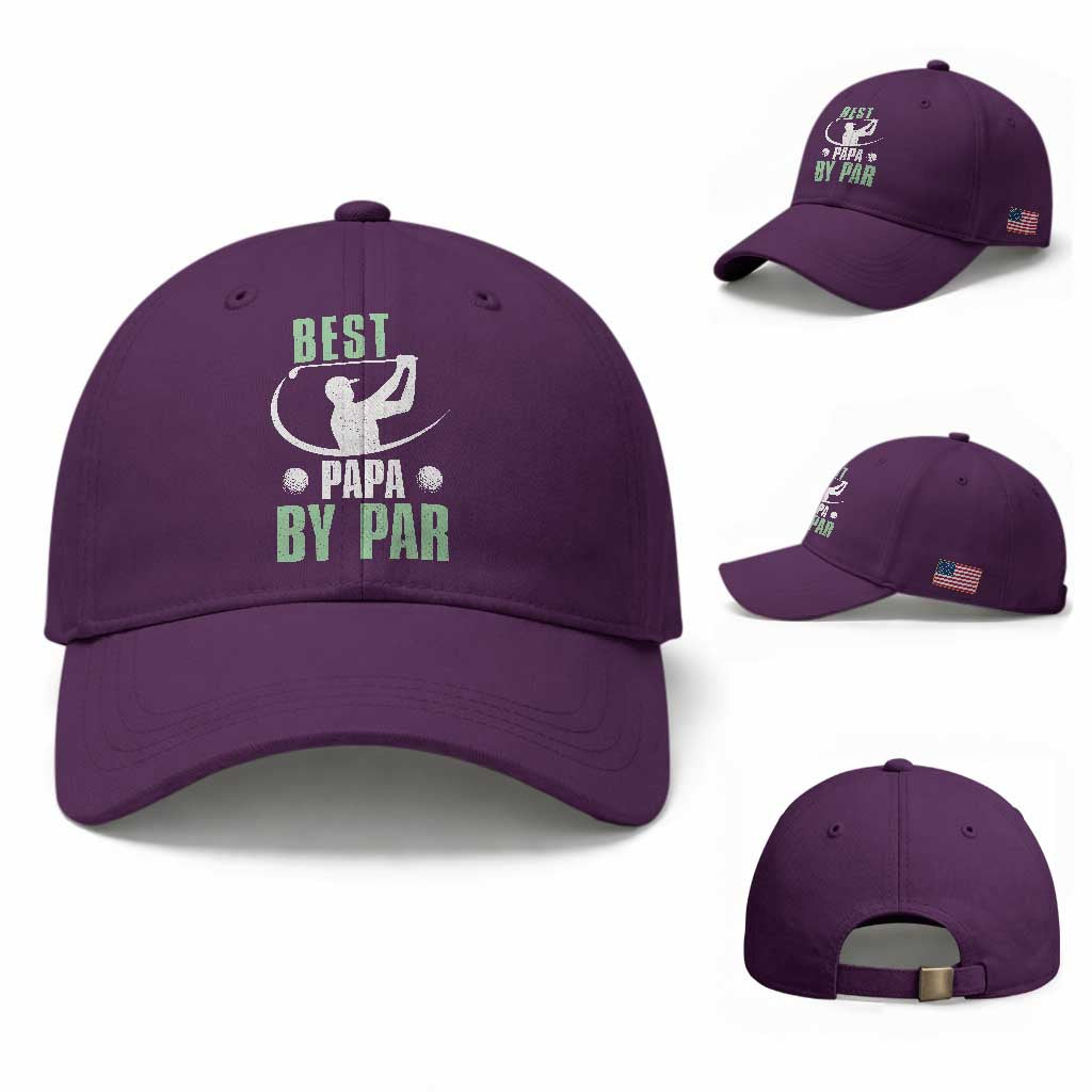 Golf Dad Baseball Cap Best Papa By Par Funny Golfer Fathers Day Gifts