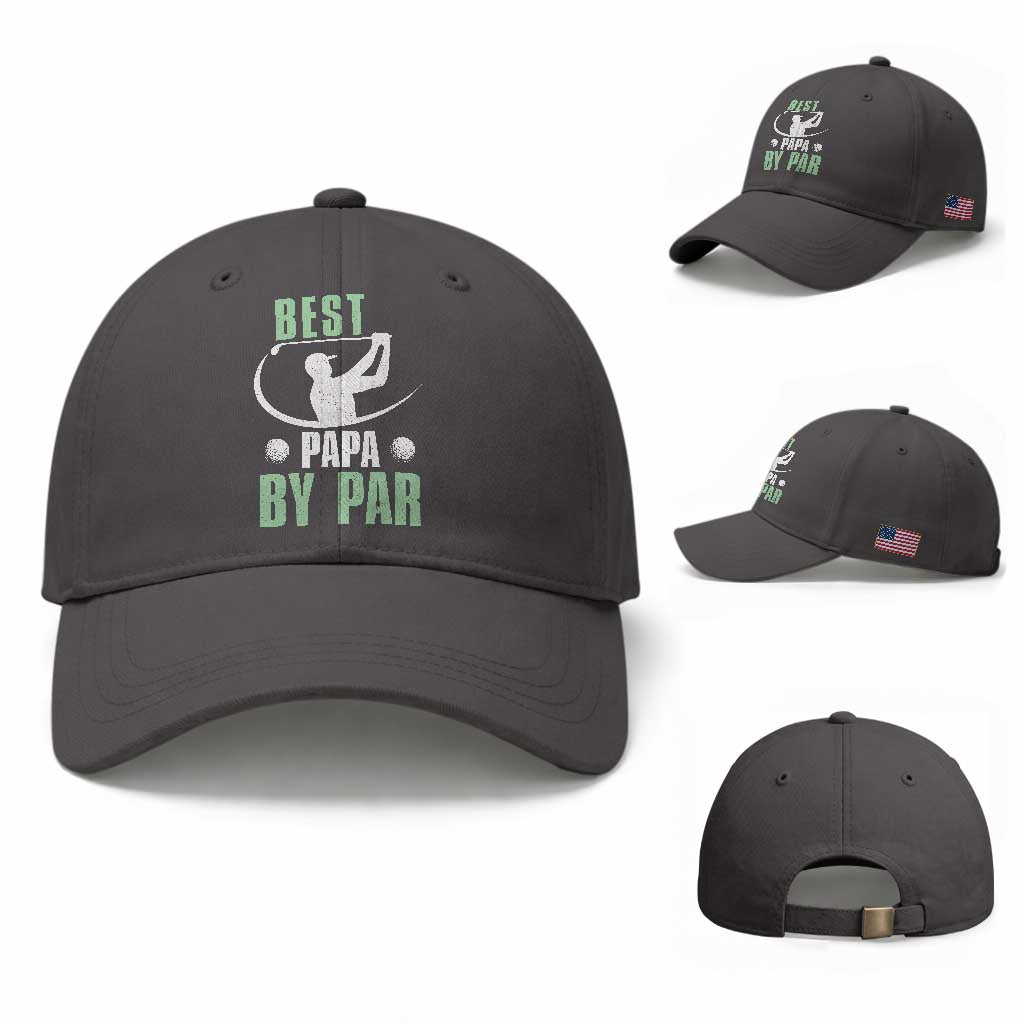 Golf Dad Baseball Cap Best Papa By Par Funny Golfer Fathers Day Gifts
