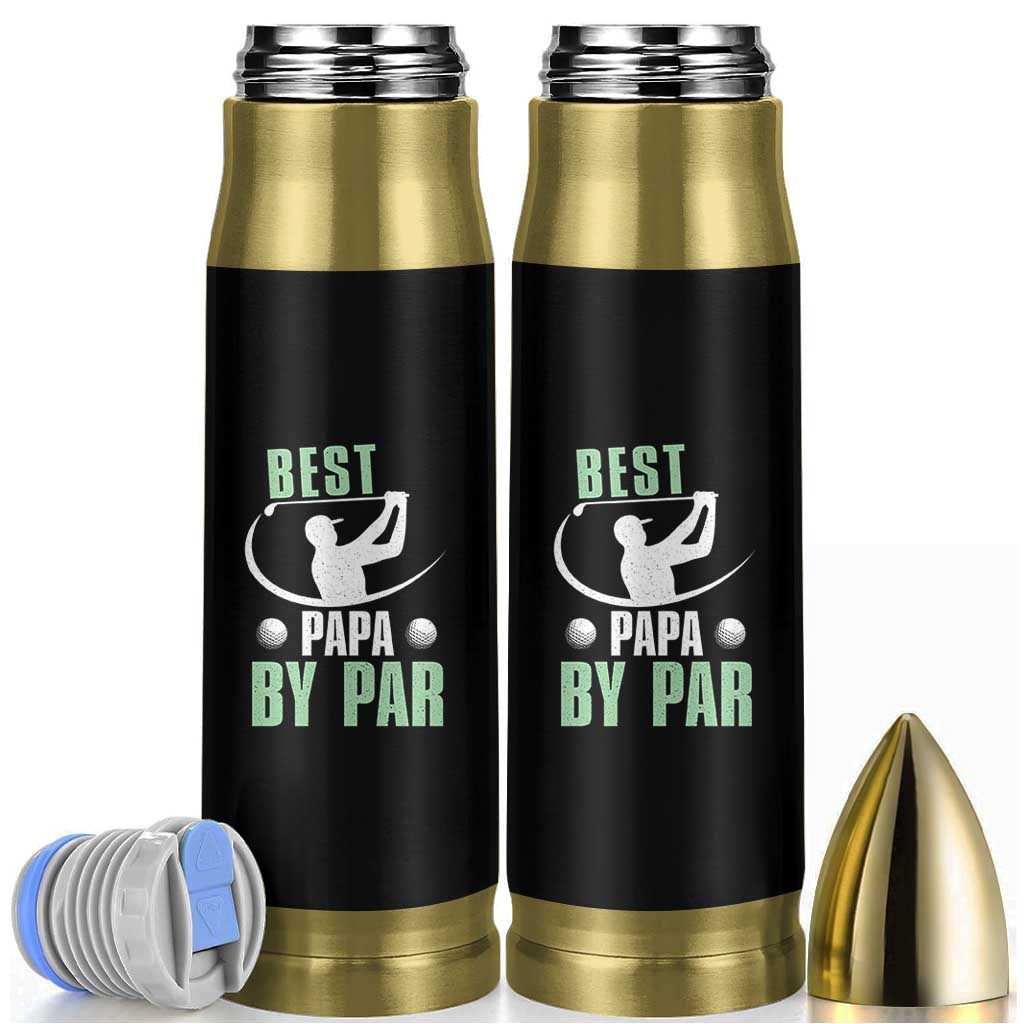 Golf Dad Bullet Tumbler Best Papa By Par Funny Golfer Fathers Day Gifts