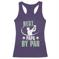 Golf Dad Racerback Tank Top Best Papa By Par Funny Golfer Fathers Day Gifts