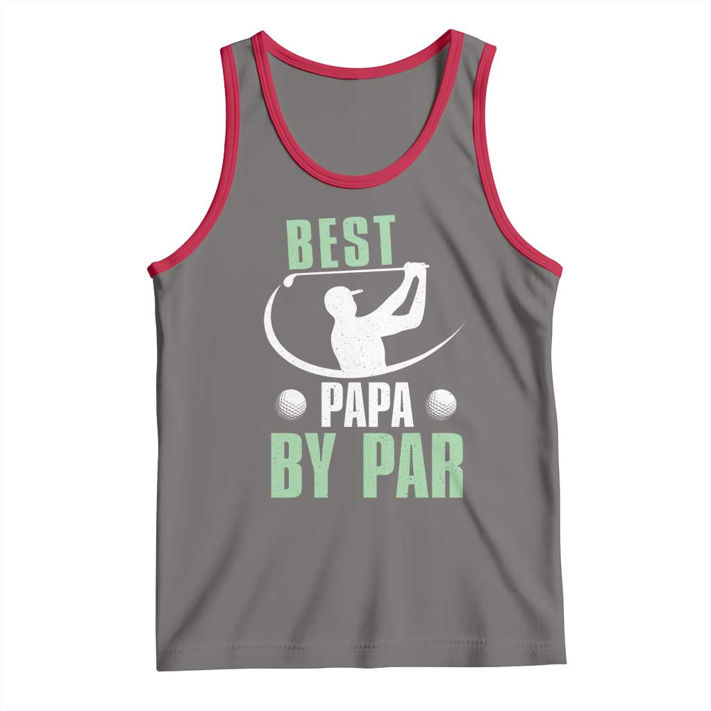 Golf Dad Tank Top Best Papa By Par Funny Golfer Fathers Day Gifts