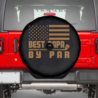 Golf Dad Spare Tire Cover Best Papa By Par American Flag Golfer Fathers Day Gifts