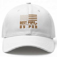 Golf Dad Baseball Cap Best Papa By Par American Flag Golfer Fathers Day Gifts