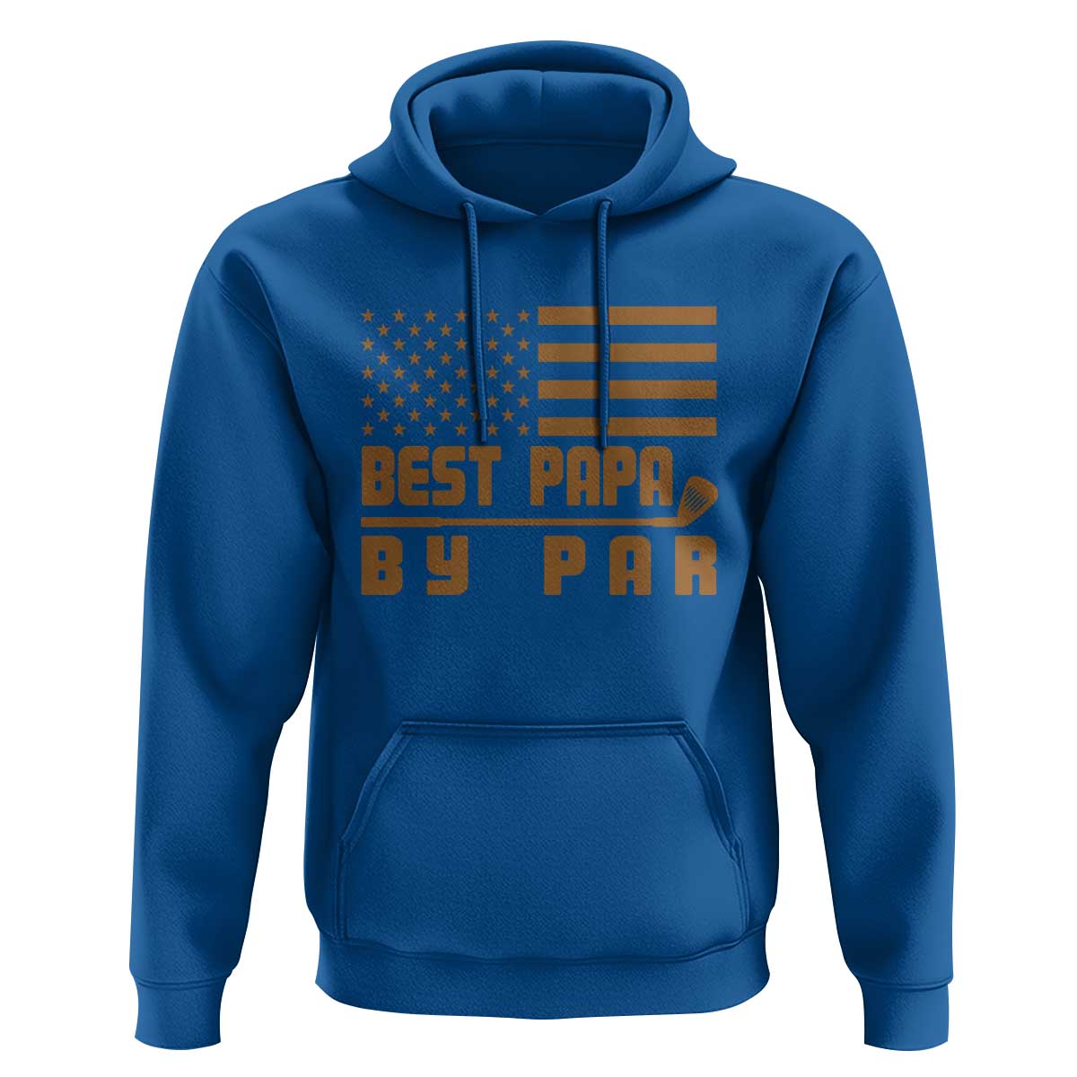 Golf Dad Hoodie Best Papa By Par American Flag Golfer Fathers Day Gifts
