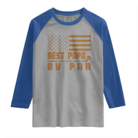 Golf Dad Raglan Shirt Best Papa By Par American Flag Golfer Fathers Day Gifts