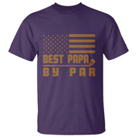 Golf Dad T Shirt Best Papa By Par American Flag Golfer Fathers Day Gifts