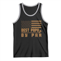 Golf Dad Tank Top Best Papa By Par American Flag Golfer Fathers Day Gifts