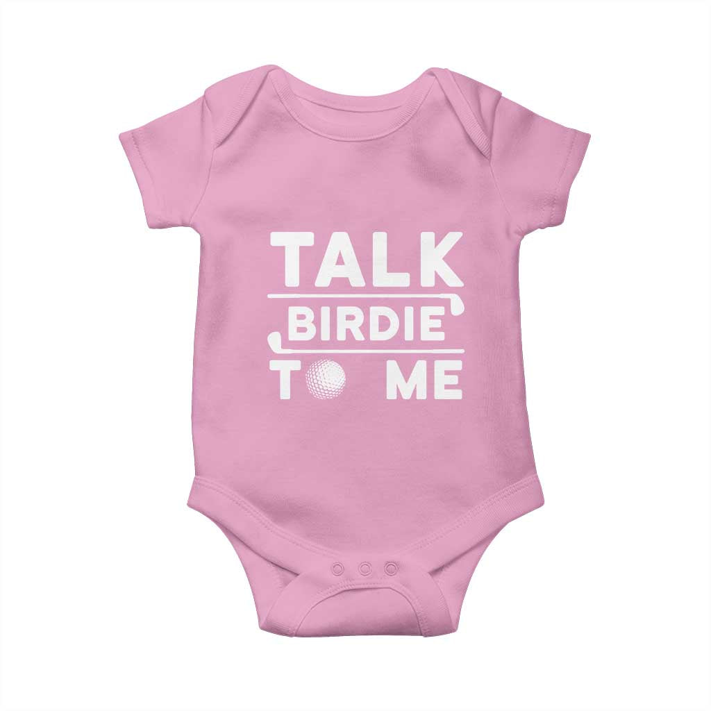 Funny Golfing Baby Onesie Talk Birdie To Me Sarcastic Sayings Golf Golfer