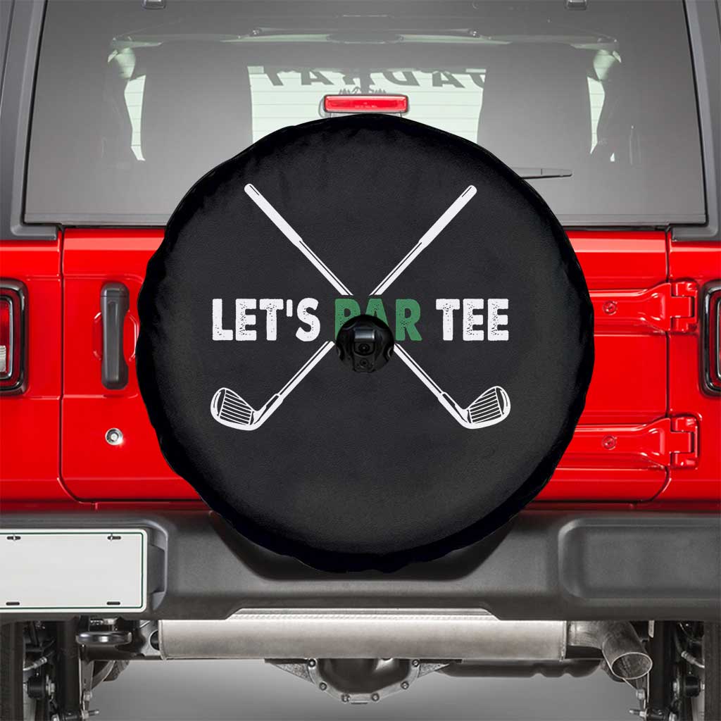 Funny Golfing Spare Tire Cover Let's Par Tee Golf Player Golfer Dad Grandpa