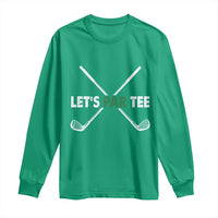 Funny Golfing Long Sleeve Shirt Let's Par Tee Golf Player Golfer Dad Grandpa