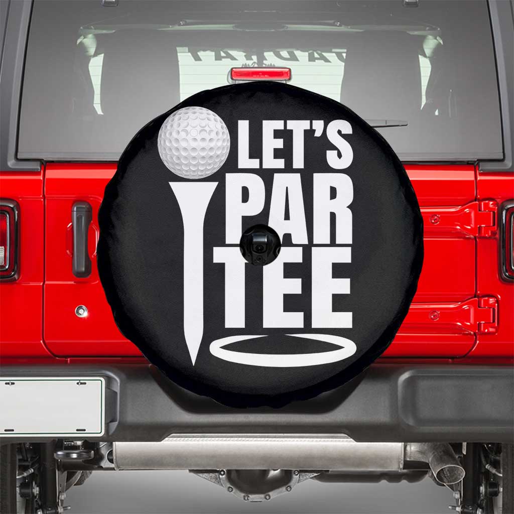 Funny Golfing Spare Tire Cover Let's Par Tee Fathers Day Golfer Gift Dad Grandpa