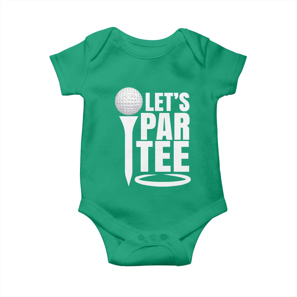 Funny Golfing Baby Onesie Let's Par Tee Fathers Day Golfer Gift Dad Grandpa
