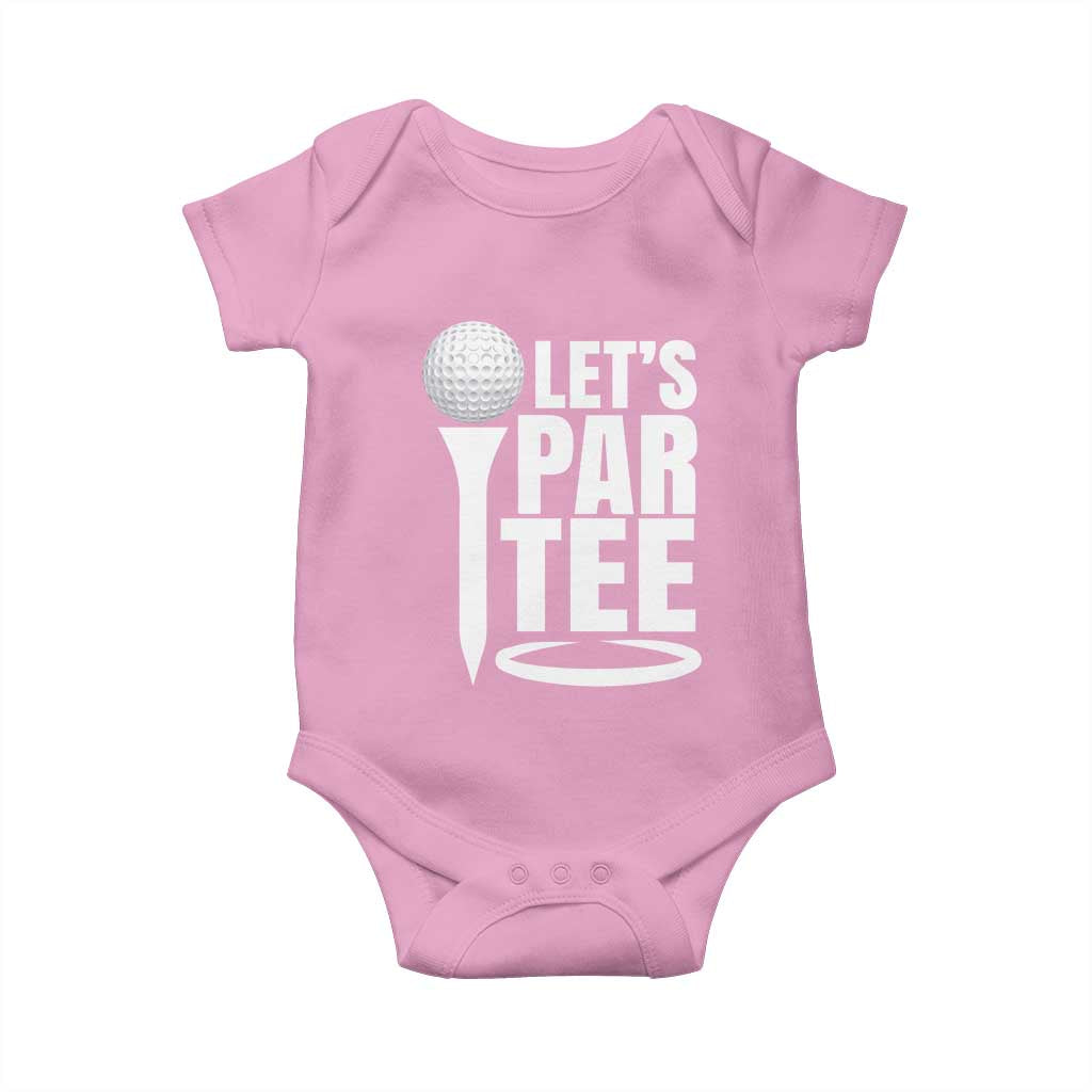 Funny Golfing Baby Onesie Let's Par Tee Fathers Day Golfer Gift Dad Grandpa