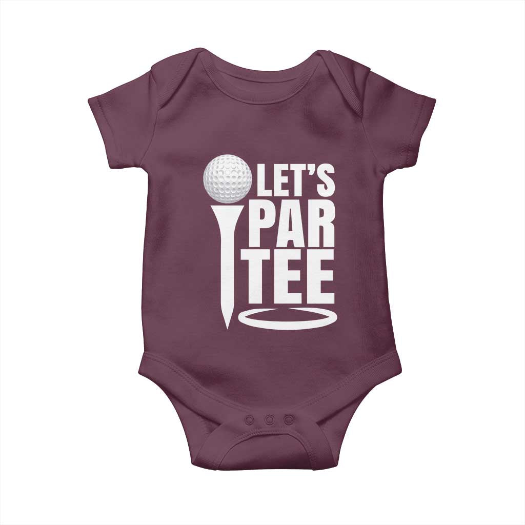 Funny Golfing Baby Onesie Let's Par Tee Fathers Day Golfer Gift Dad Grandpa