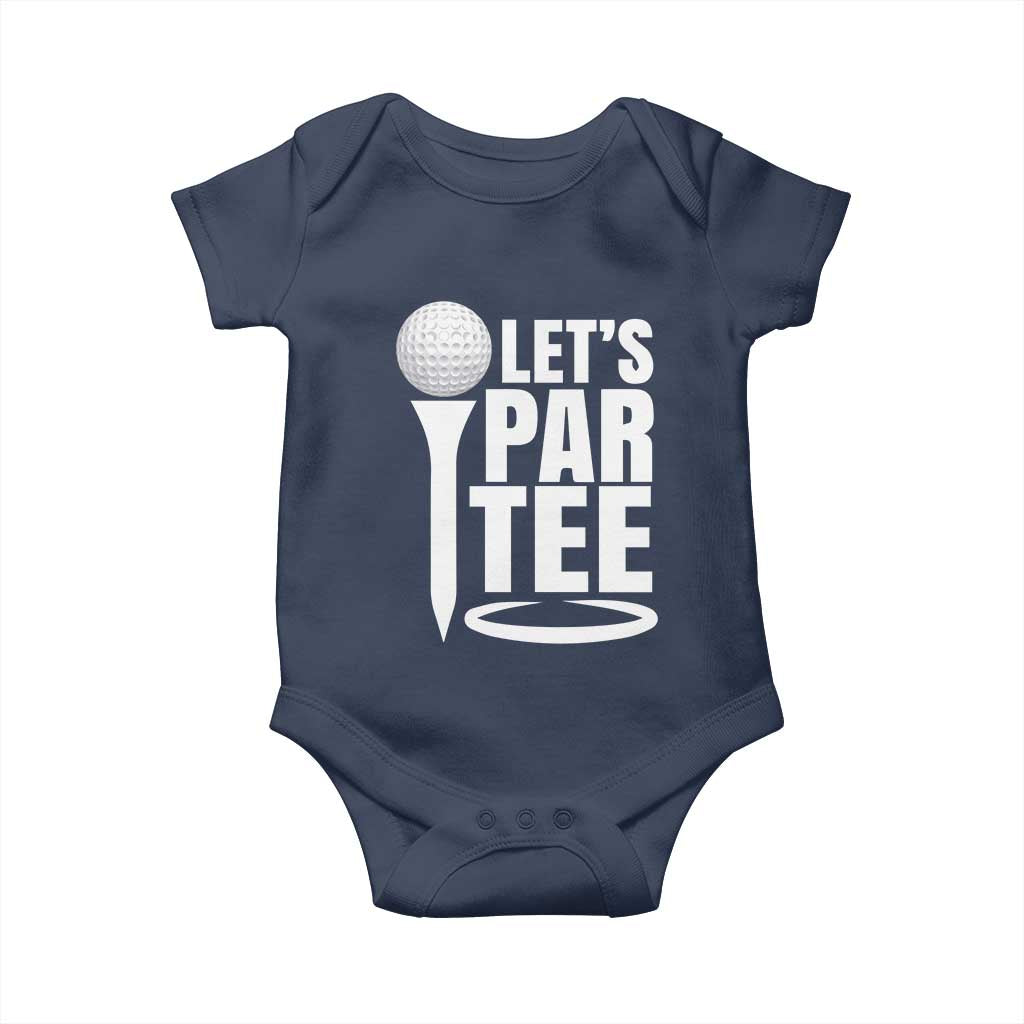 Funny Golfing Baby Onesie Let's Par Tee Fathers Day Golfer Gift Dad Grandpa