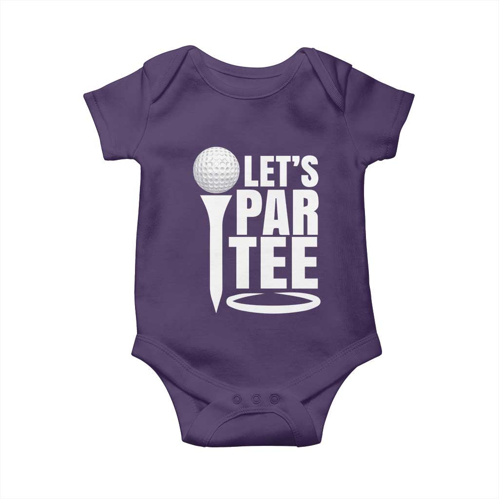 Funny Golfing Baby Onesie Let's Par Tee Fathers Day Golfer Gift Dad Grandpa