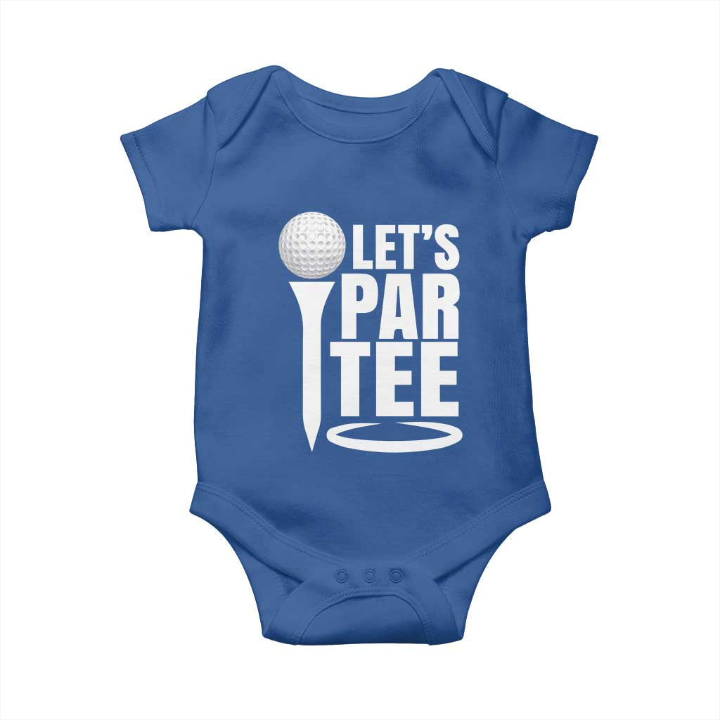 Funny Golfing Baby Onesie Let's Par Tee Fathers Day Golfer Gift Dad Grandpa