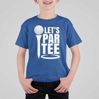 Funny Golfing T Shirt For Kid Let's Par Tee Fathers Day Golfer Gift Dad Grandpa