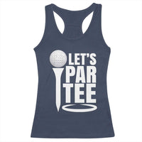 Funny Golfing Racerback Tank Top Let's Par Tee Fathers Day Golfer Gift Dad Grandpa