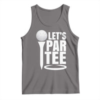 Funny Golfing Tank Top Let's Par Tee Fathers Day Golfer Gift Dad Grandpa