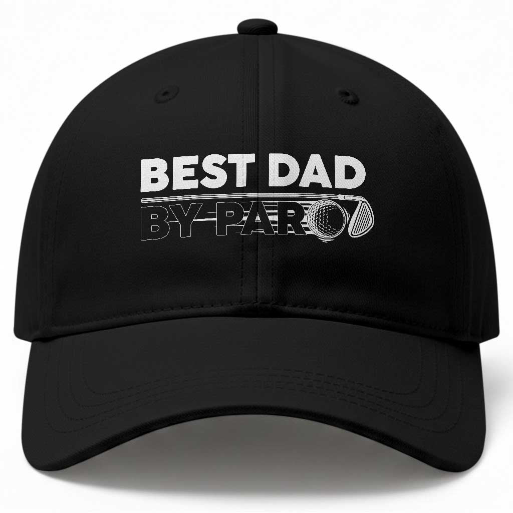 Golf Dad Baseball Cap Best Dad By Par  Golfing Golfer Funny Fathers Day Gifts