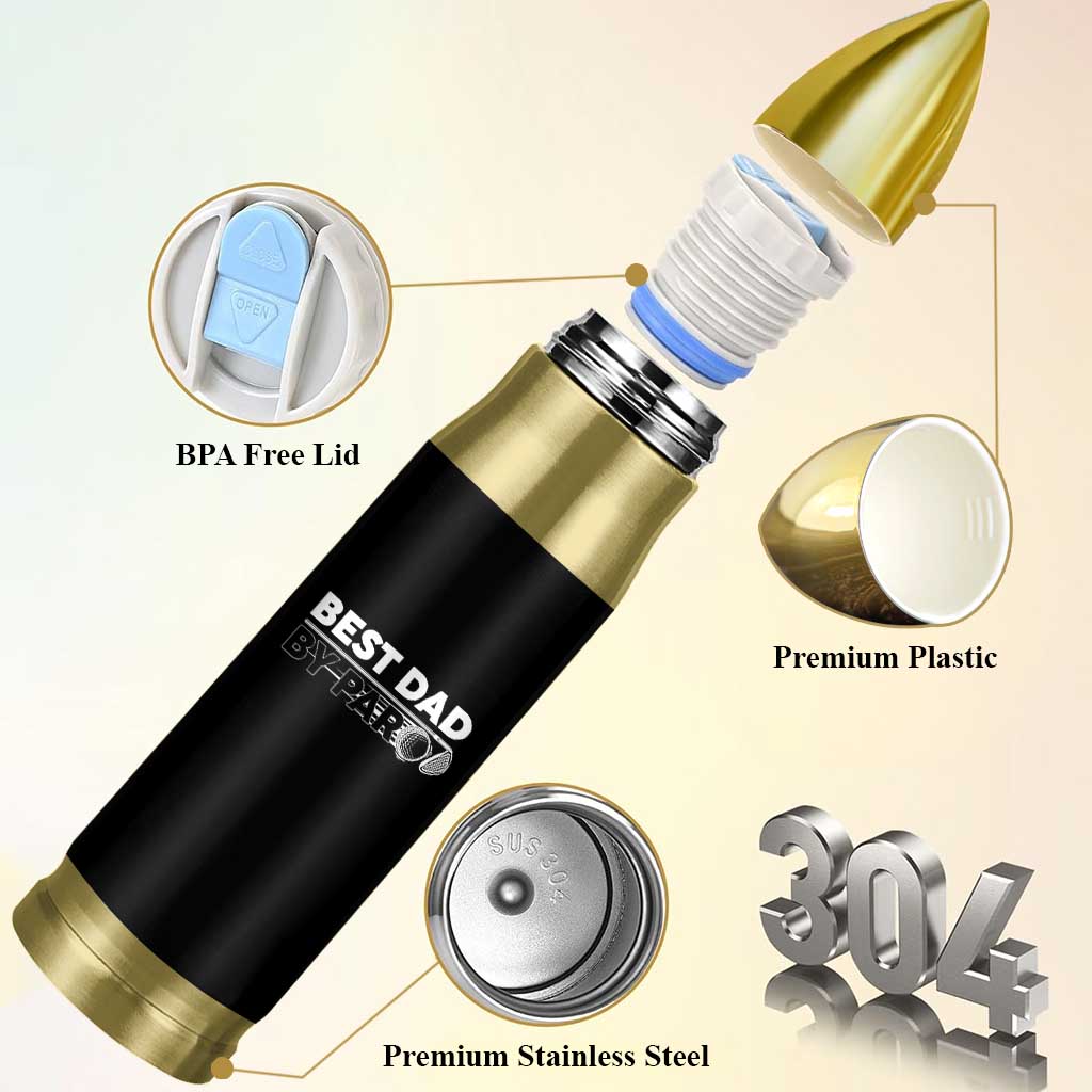 Golf Dad Bullet Tumbler Best Dad By Par Golfing Golfer Funny Fathers Day Gifts