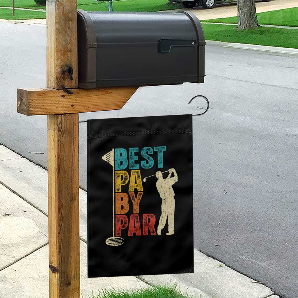 Golf Gifts for Dad Garden Flag Retro Best Pa By Par Fathers Day - Wonder Print Shop