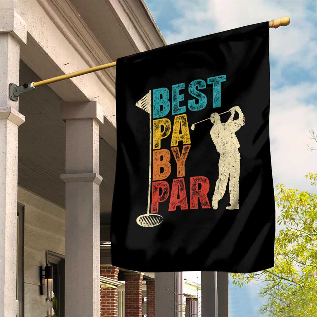 Golf Gifts for Dad Garden Flag Retro Best Pa By Par Fathers Day - Wonder Print Shop