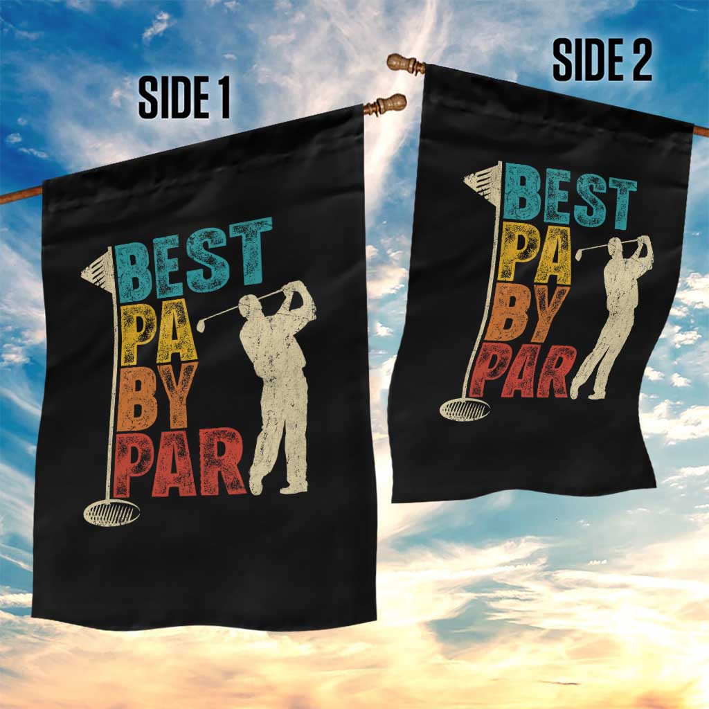 Golf Gifts for Dad Garden Flag Retro Best Pa By Par Fathers Day - Wonder Print Shop