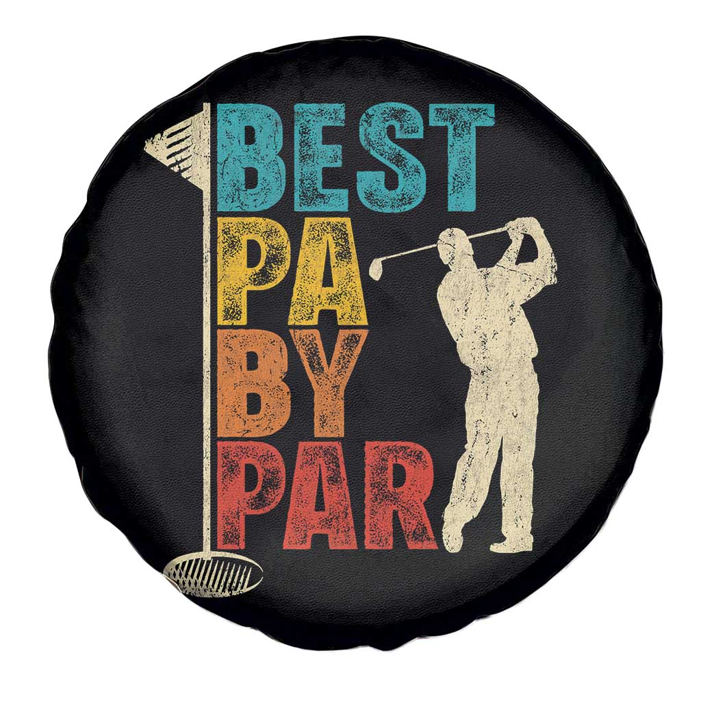Golf Gifts for Dad Spare Tire Cover Retro Best Pa By Par Fathers Day - Wonder Print Shop