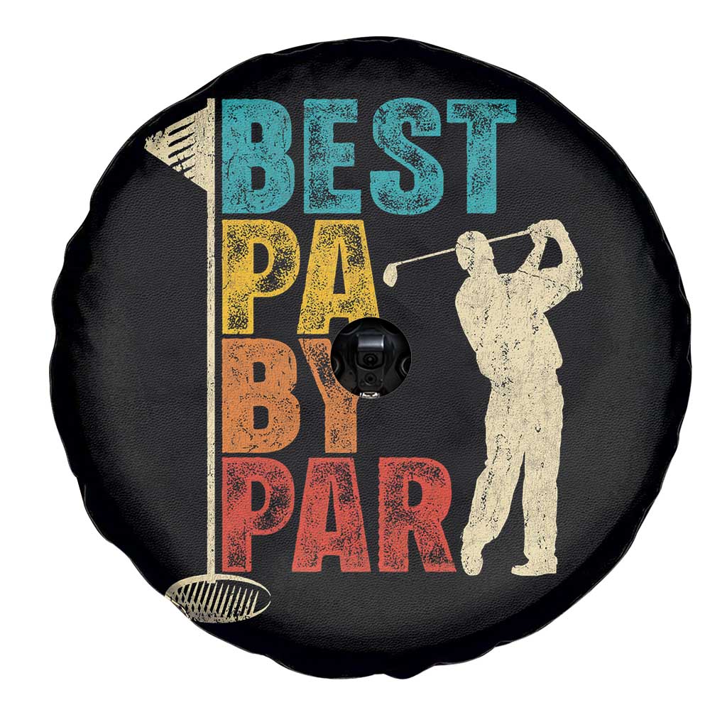 Golf Gifts for Dad Spare Tire Cover Retro Best Pa By Par Fathers Day - Wonder Print Shop
