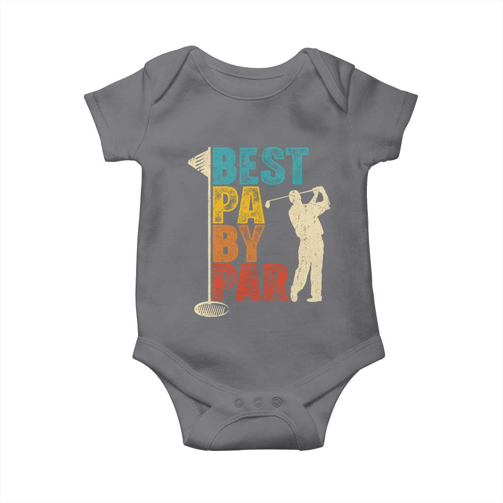 Golf Gifts for Dad Baby Onesie Retro Best Pa By Par Fathers Day - Wonder Print Shop