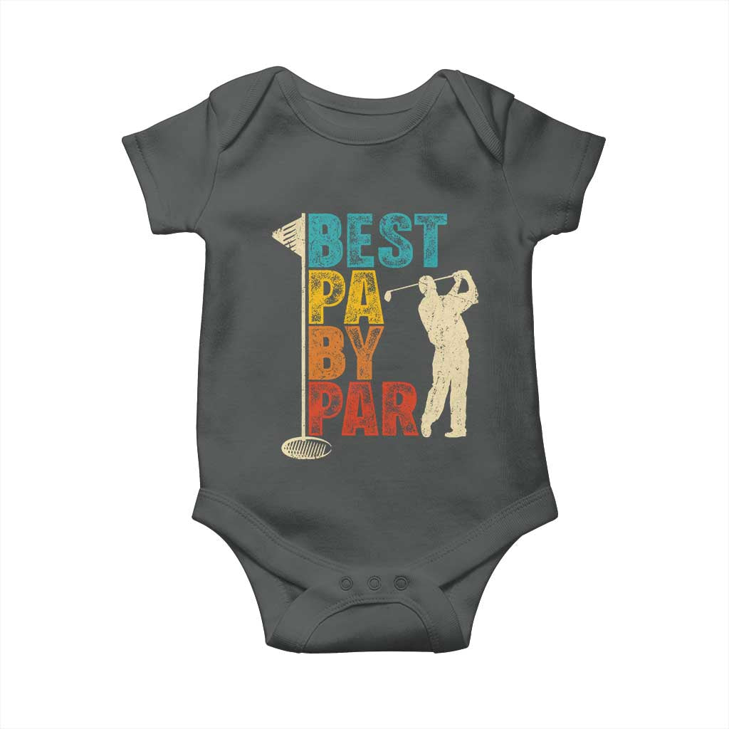 Golf Gifts for Dad Baby Onesie Retro Best Pa By Par Fathers Day - Wonder Print Shop