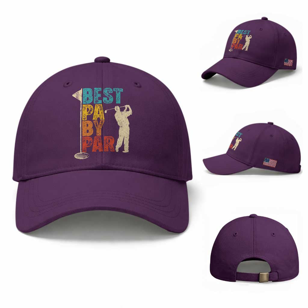 Golf Gifts for Dad Baseball Cap Retro Best Pa By Par Fathers Day