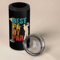 Golf Gifts for Dad 4 in 1 Can Cooler Tumbler Retro Best Pa By Par Fathers Day - Wonder Print Shop