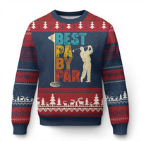 Golf Gifts for Dad Ugly Christmas Sweater Retro Best Pa By Par Fathers Day - Wonder Print Shop