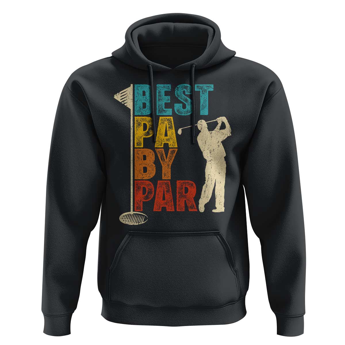 Golf Gifts for Dad Hoodie Retro Best Pa By Par Fathers Day - Wonder Print Shop