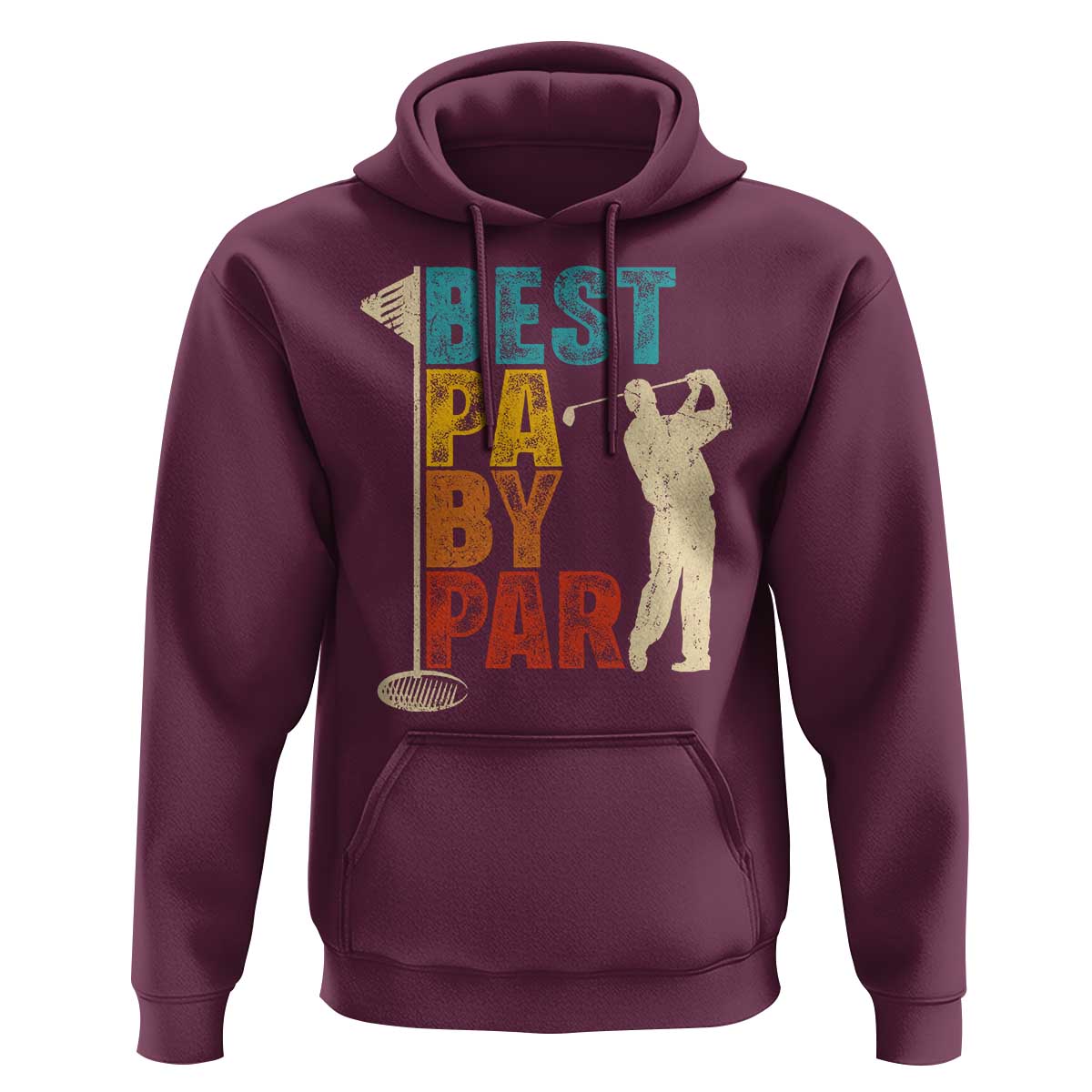 Golf Gifts for Dad Hoodie Retro Best Pa By Par Fathers Day - Wonder Print Shop