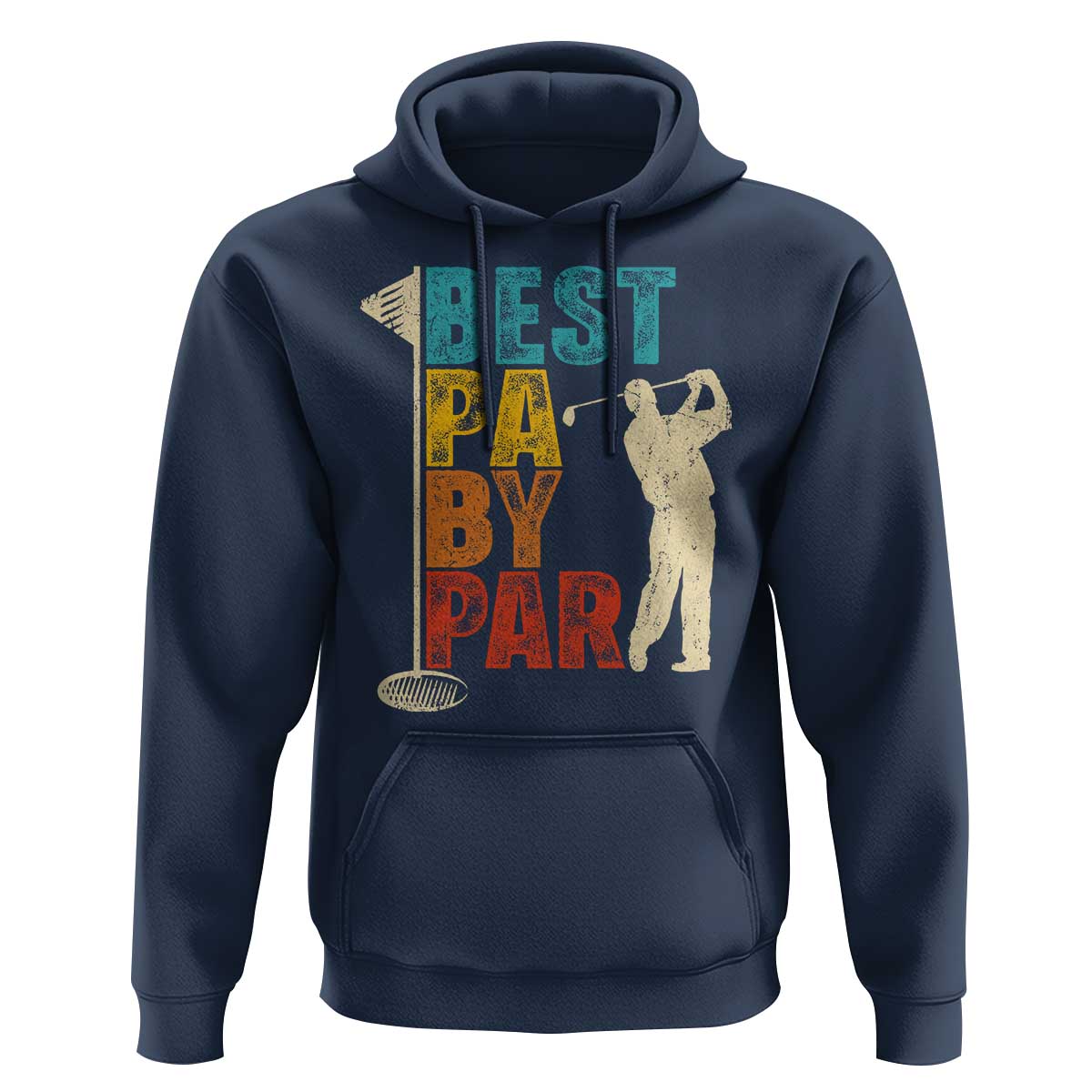 Golf Gifts for Dad Hoodie Retro Best Pa By Par Fathers Day - Wonder Print Shop