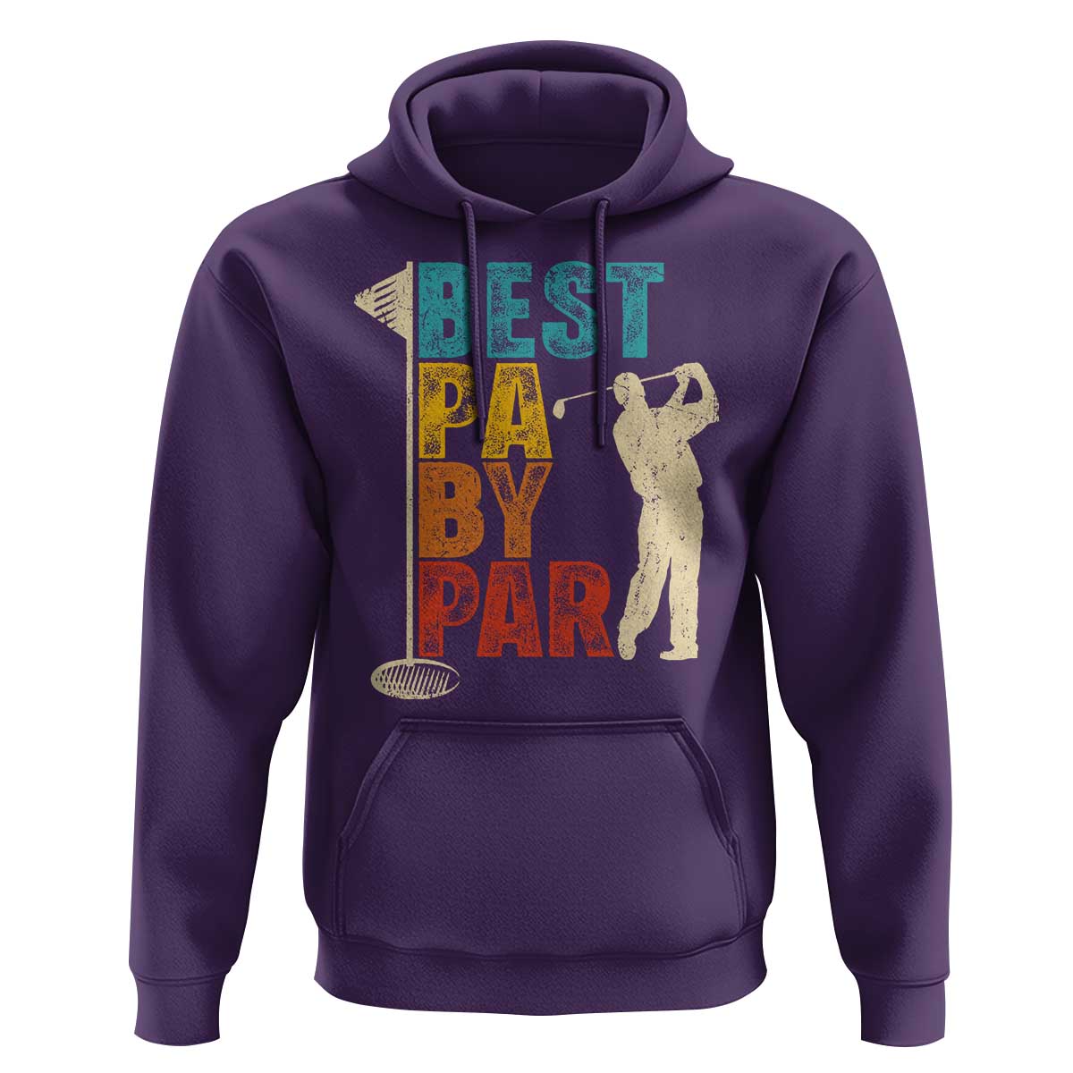 Golf Gifts for Dad Hoodie Retro Best Pa By Par Fathers Day - Wonder Print Shop
