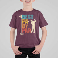 Golf Gifts for Dad T Shirt For Kid Retro Best Pa By Par Fathers Day - Wonder Print Shop