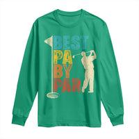 Golf Gifts for Dad Long Sleeve Shirt Retro Best Pa By Par Fathers Day - Wonder Print Shop