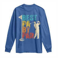 Golf Gifts for Dad Long Sleeve Shirt Retro Best Pa By Par Fathers Day - Wonder Print Shop